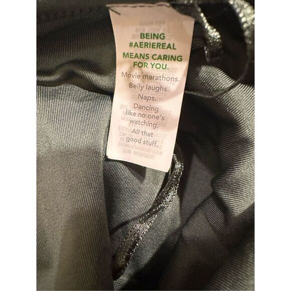 Size XL aerie One Shoulder Ribbed Bralette in Green - Picture 6 of 10